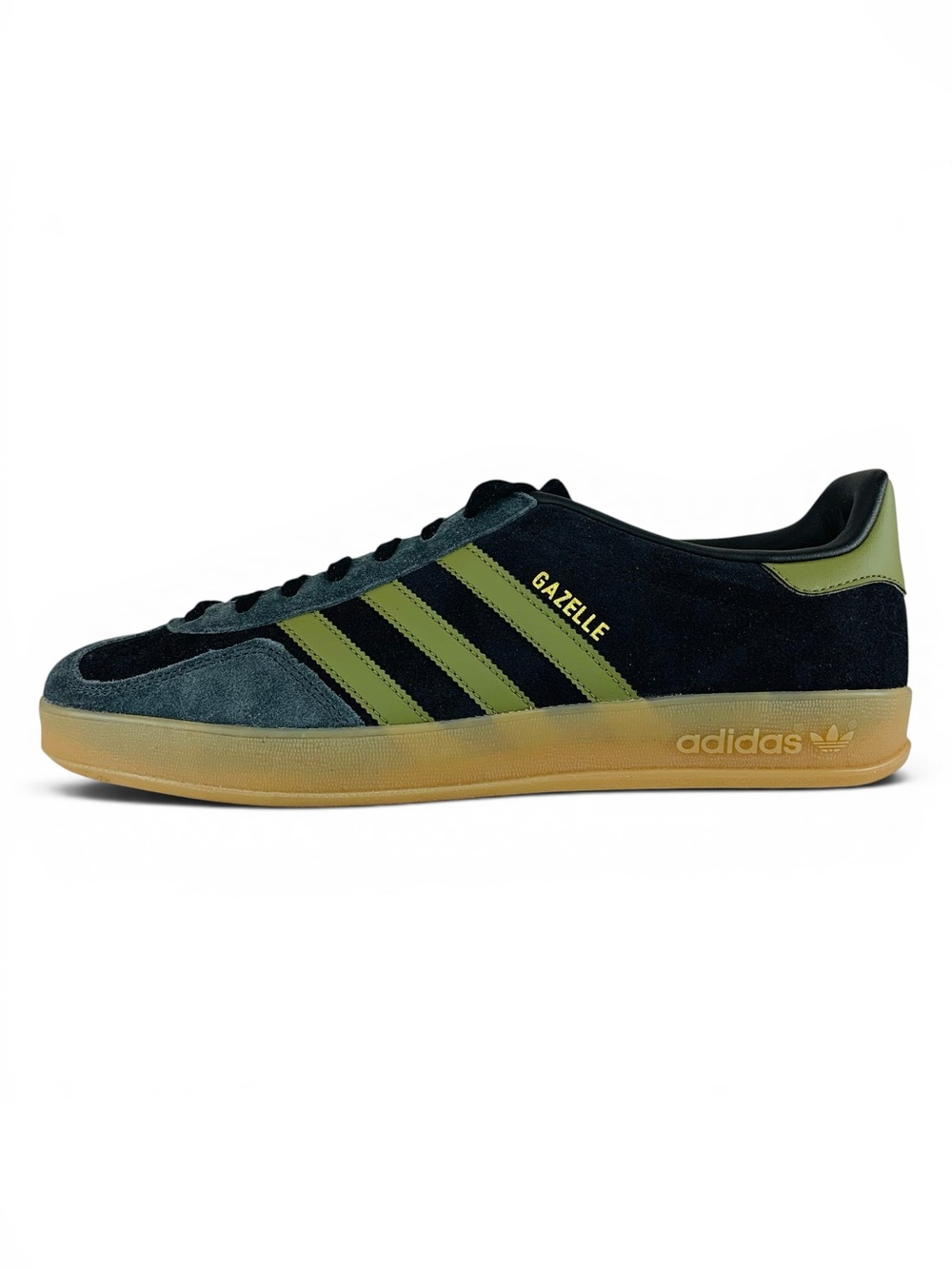 adidas Gazelle Indoor Black Focus Olive Carbon Men's Shoes Sneakers JQ8399